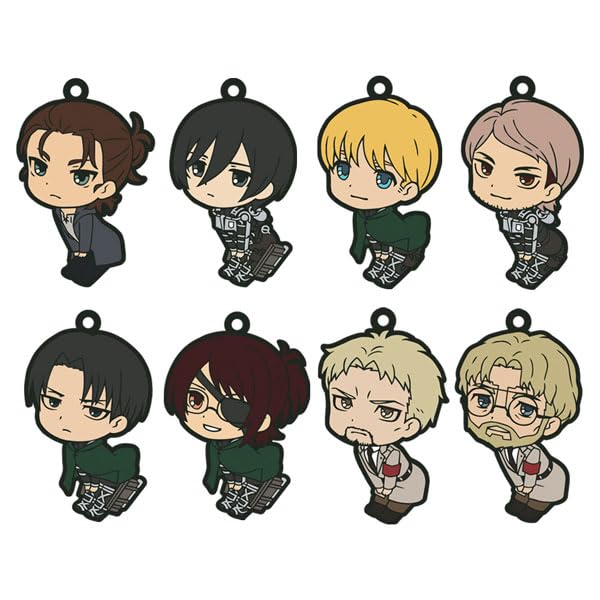 Attack on Titan Tunpittsu Rubber Strap Collection