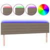 VidaXL LED Headboard Bedroom Furniture Double Bed Accessory Head of Bed Frame Interior Taupe 3121778