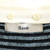 Rene With collar Knit vest 36 Black x white Women Used