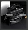 Men's Genuine Leather Crossbody Shoulder Bag - Top Grain Cowhide, Small Storage, Tool Bag