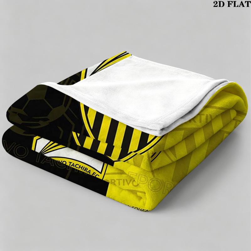 Deportivo Chicara FC Print Flannel Blanket High Quality Warm Comfortable Cover for All Seasons Perfect for Gifts Home Decor