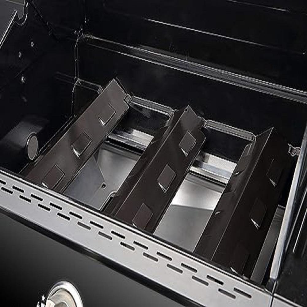3Pcs Heat Plate 98531 Porcelain Steel Heat Plate 14.5x4.29in For Charbroil GrillKing For Kenmore For Master Forge Grilling Setup