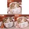Portable Makeup Organizer With Magnetic Closure For Travel And Daily Use