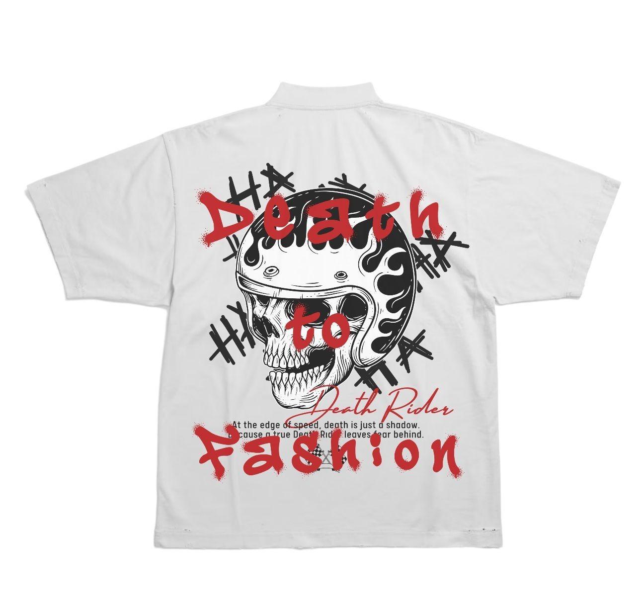New Death Rider Flaming Skull Helmet Graphic Print Short Sleeve S-5XL T-Shirt S разноцветный