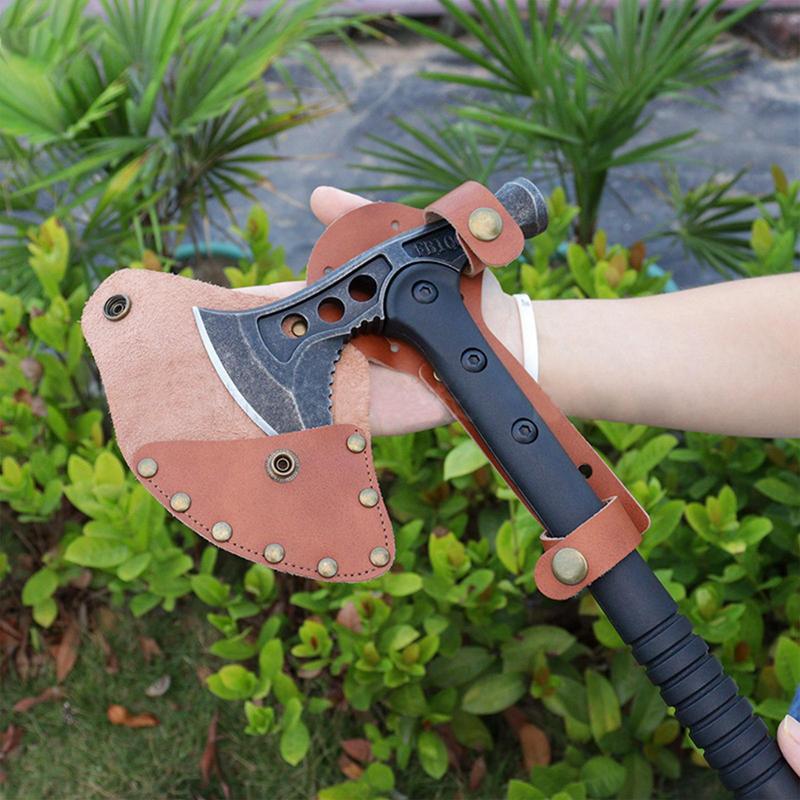 Tomahawk Sheath Axe Blade Protection Cover Faux Leather Axe Holster Outdoor Camping Tomahawk Head Protector Case