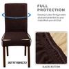 Solid Color Seat Covers 1Pcs Leaf Jacquard Chair Covers Removable Stretch universal Chairs Cover for Dining Room Hotel Banquet