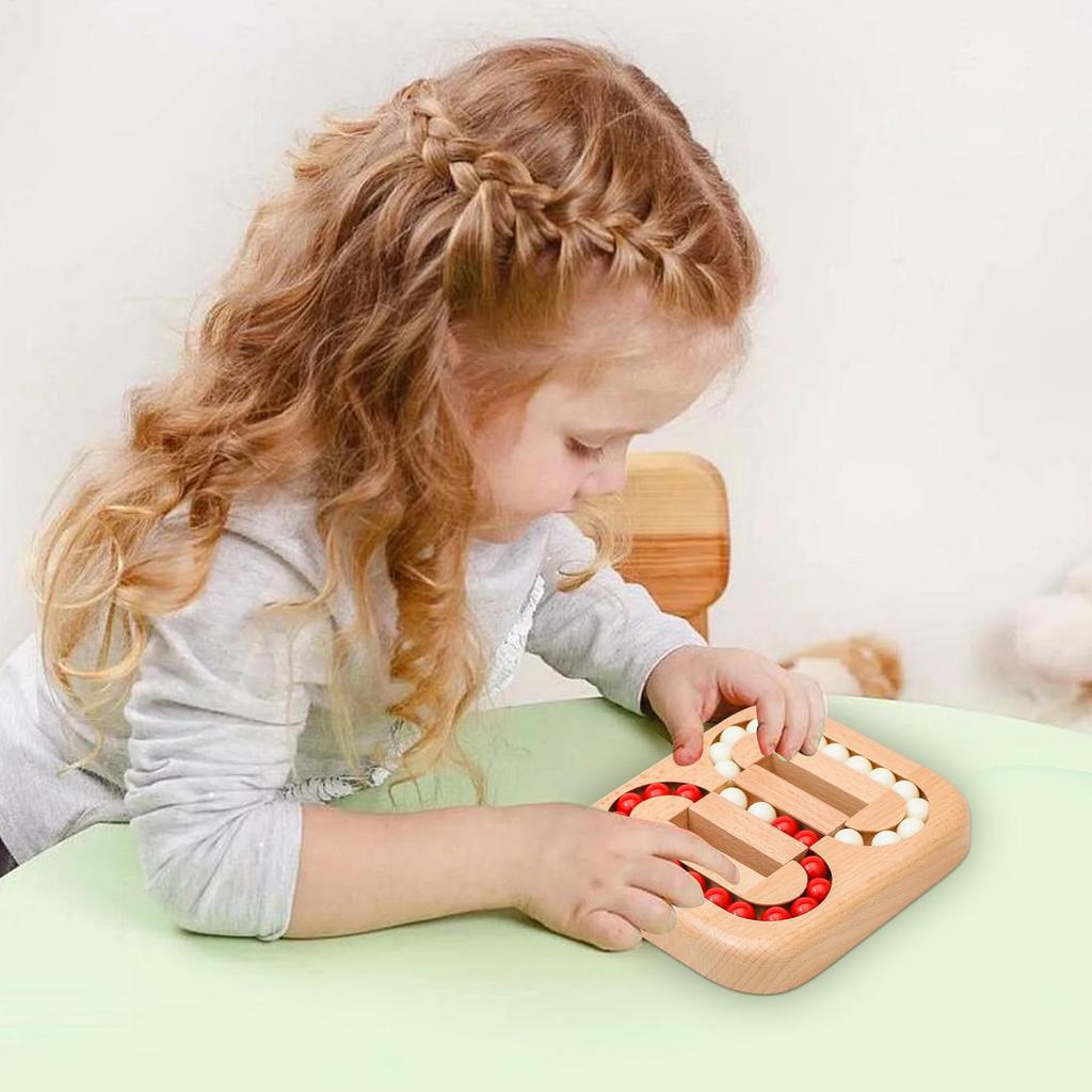 Rotating Magic Bean Fingertip Toy Wood Puzzles Brain Teaser Fidget Anxiety Stress Relief Toys Fun Gifts For Adults And Kids
