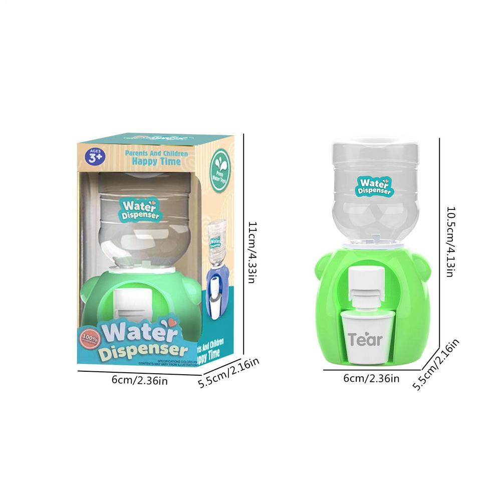 Mini Children Duals Water Dispenser Toy With Cute Warm Water Juice Milk Drinking Fountain Simulation Montessori Kitchen Toys