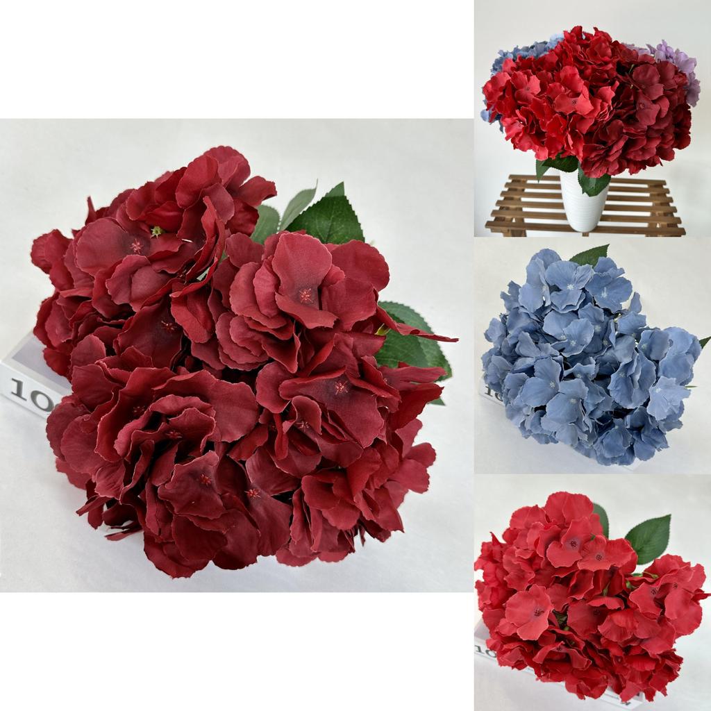 Romantic Garden Silk Flower Bouquet With Large Petals For Wedding Decor And Photography