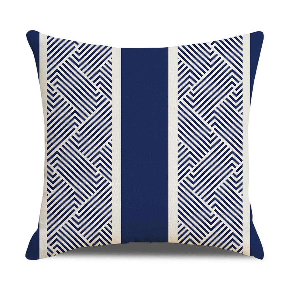 Home Furnishings Linen Cushion Covers Nordic Plaid Linen Cushion Covers Sofa Cushion Covers
