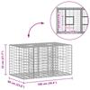 Gabion Raised Bed Silver