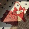 Women Sexy Strappy Special Mesh Three Piece Bikini Swimwear
