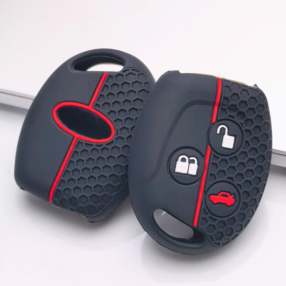 3 Button Silicone Key Fob Cover for Ford Focus Fiesta Mondeo Fusion Escape, Fits Ford Focus Fiesta Mondeo Escape, Anti-Scratch Protective Case