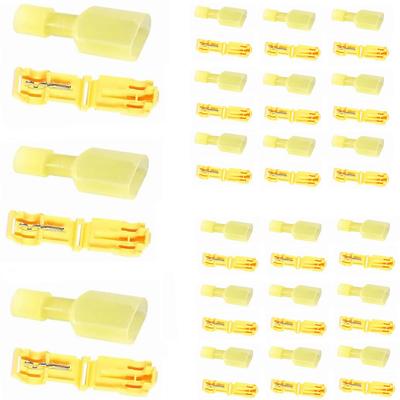 200 Pieces 100 Pairs T Type Wire Connector Kit Flat