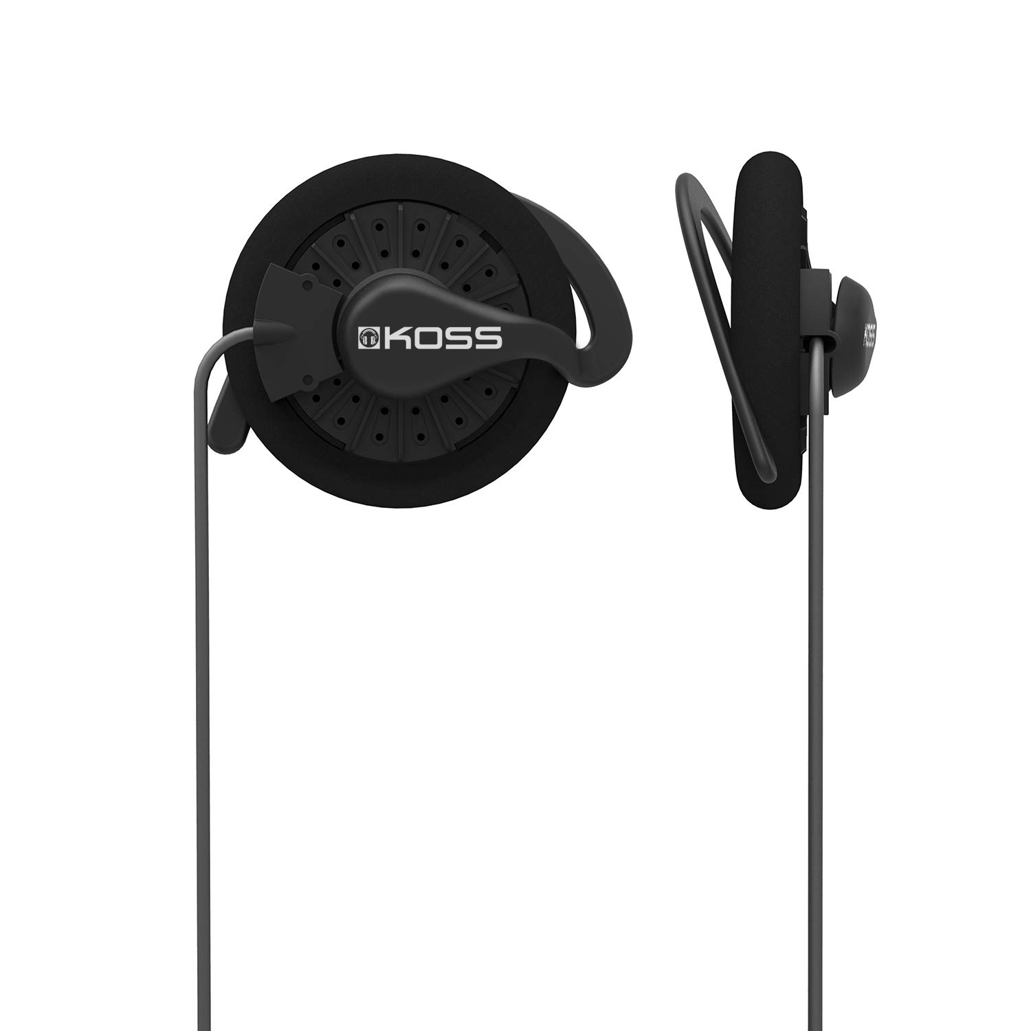 

Koss KSC35 Earclip Headphones with Rotating Earclip Black Design, Lightweight, Wired, 3.5mm Plug, чорний