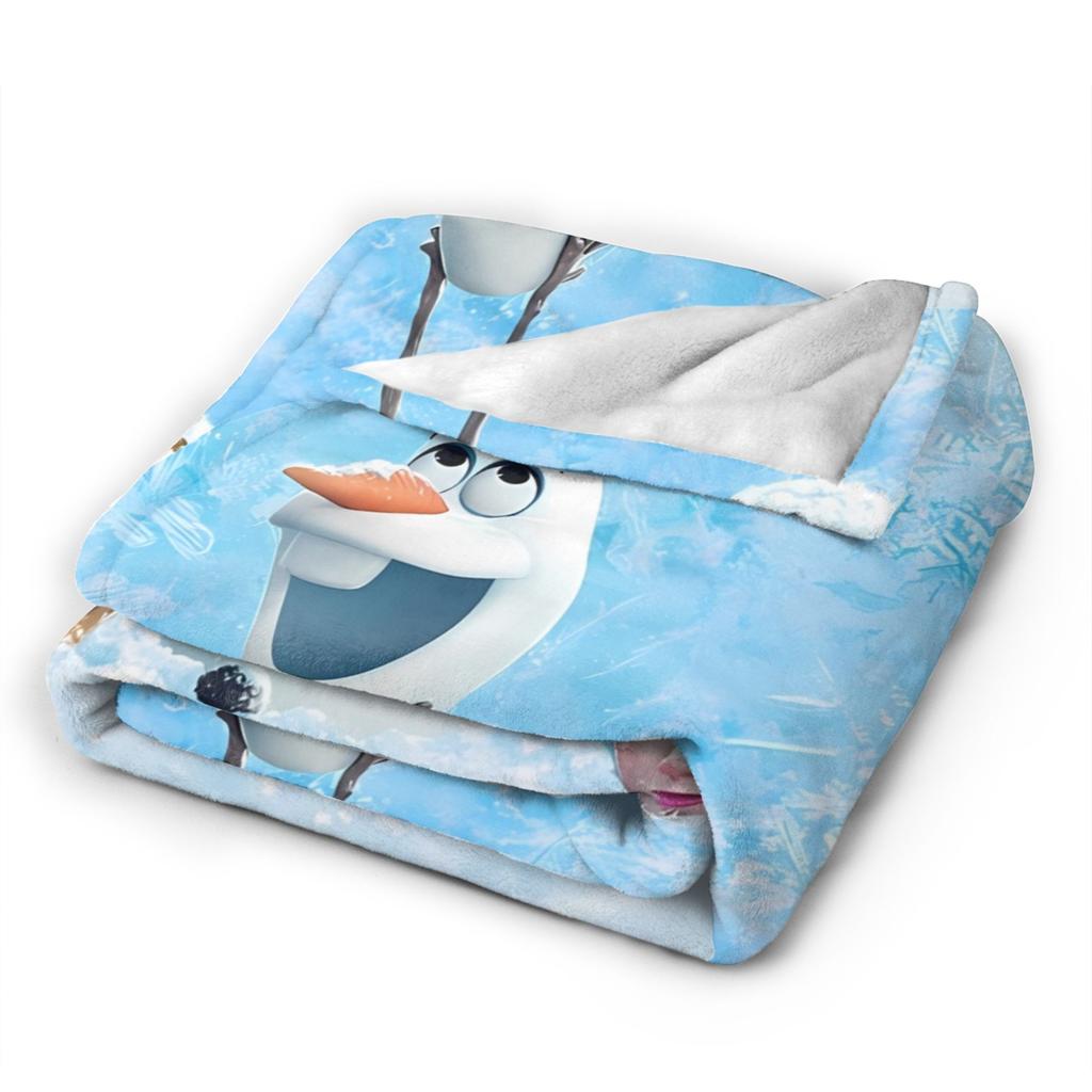 Frozen 2 Elsa Anna Cartoon Blanket Quality Soft Warm  Throw Blanket Winter Kids Couch Chair Print Bedspread