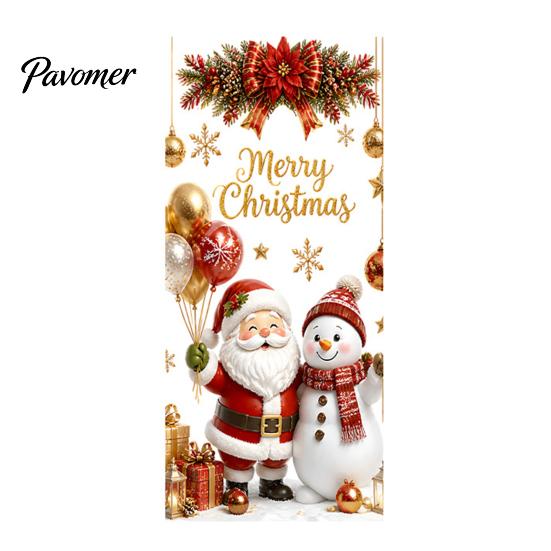 Santa Snowman Elk Stickers Christmas Window Clings, Cute Penguin Reindeer for Holiday Glass Clings Glass, Reusable Static PVC Decal Party Store Decor
