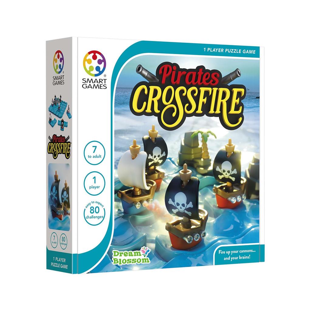 Smart Games Pirates Crossfire Brain Training Puzzle Board Game SG094JP (Authentic Product)