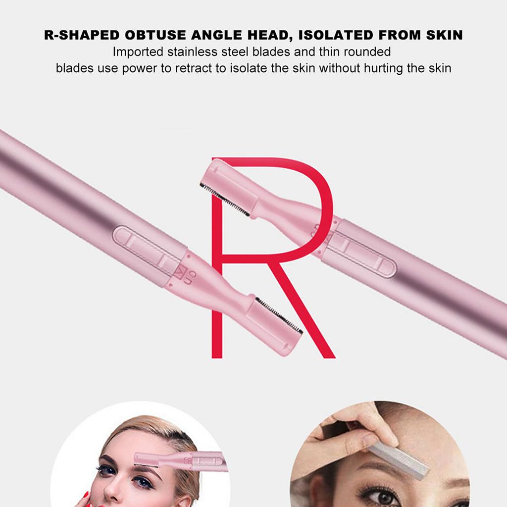 Electric Eyebrow Trimmer Portable Electric Eyebrow Razors Painless Face Hair Removal Tool