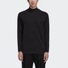 Y 3 T Shirts Men's Black Stand Collar Moderate Straight Fit GK4497