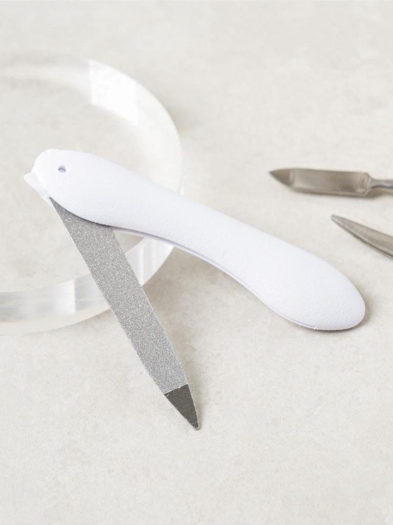 Lima de unhas dobrável de aço inoxidável