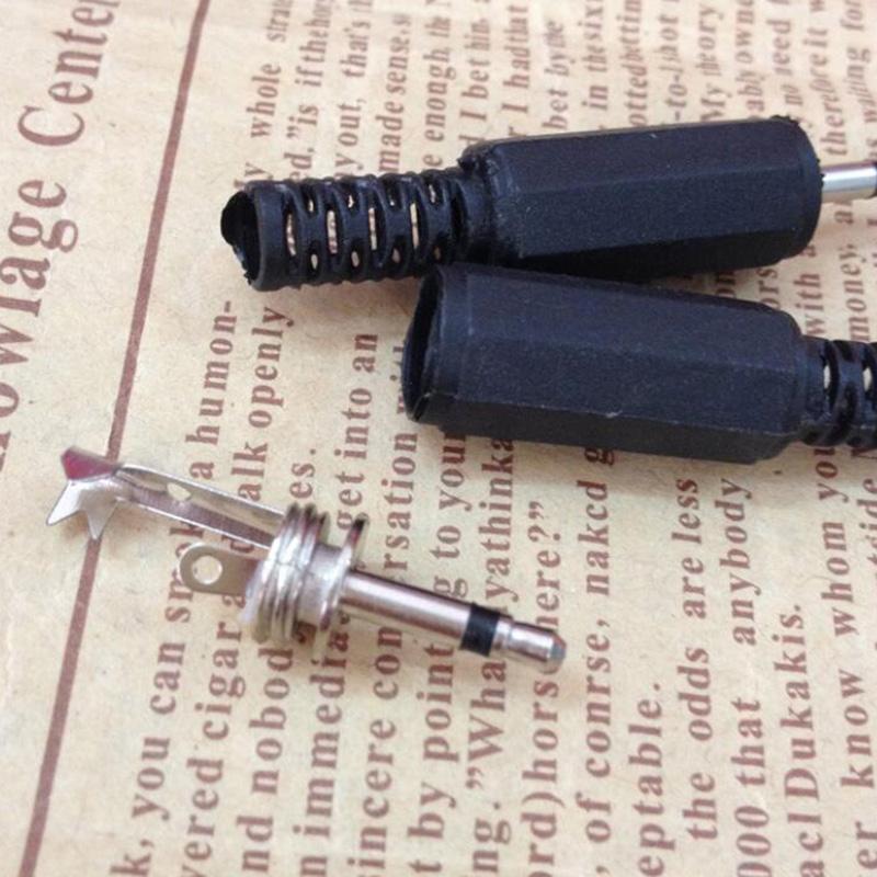 10pcs 2.5mm 2pole 3pole 2.5 Audio Mono Stereo Male Jack Plug Connector Plugs for Phone Headset