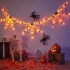 Web Light Battery Operated With Remote Control - Halloween Decorative LED String Lights For Indoor And Outdoor Scary Decor