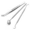 Stainless Steel Dentist Prepared Tool Box Dental Tools Kit Dental Mirror Probe Tweezer Dental Oral Care Instrument Dentistry Sup