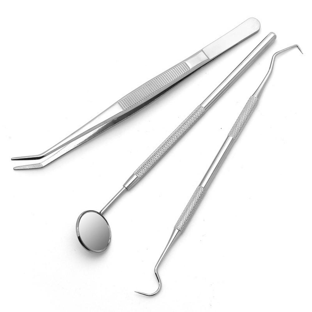 Stainless Steel Dentist Prepared Tool Box Dental Tools Kit Dental Mirror Probe Tweezer Dental Oral Care Instrument Dentistry Sup