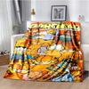 Cartoon Cute Yellow Cat G-Garfield Anime Blanket Flannel Extra Large Warm Soft Sofa Bed Bedroom Portable Blanket Bed Cover Gift