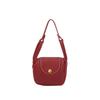 Convenience and Simplicity in Texture. Soft Leather Saddle-style Single-shoulder Lightweight Luxury Crossbody Small Bag.