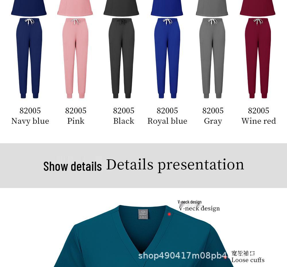 Unisex Short Sleeve Scrub Suit for Pet Hospital - Surgical Gown Set