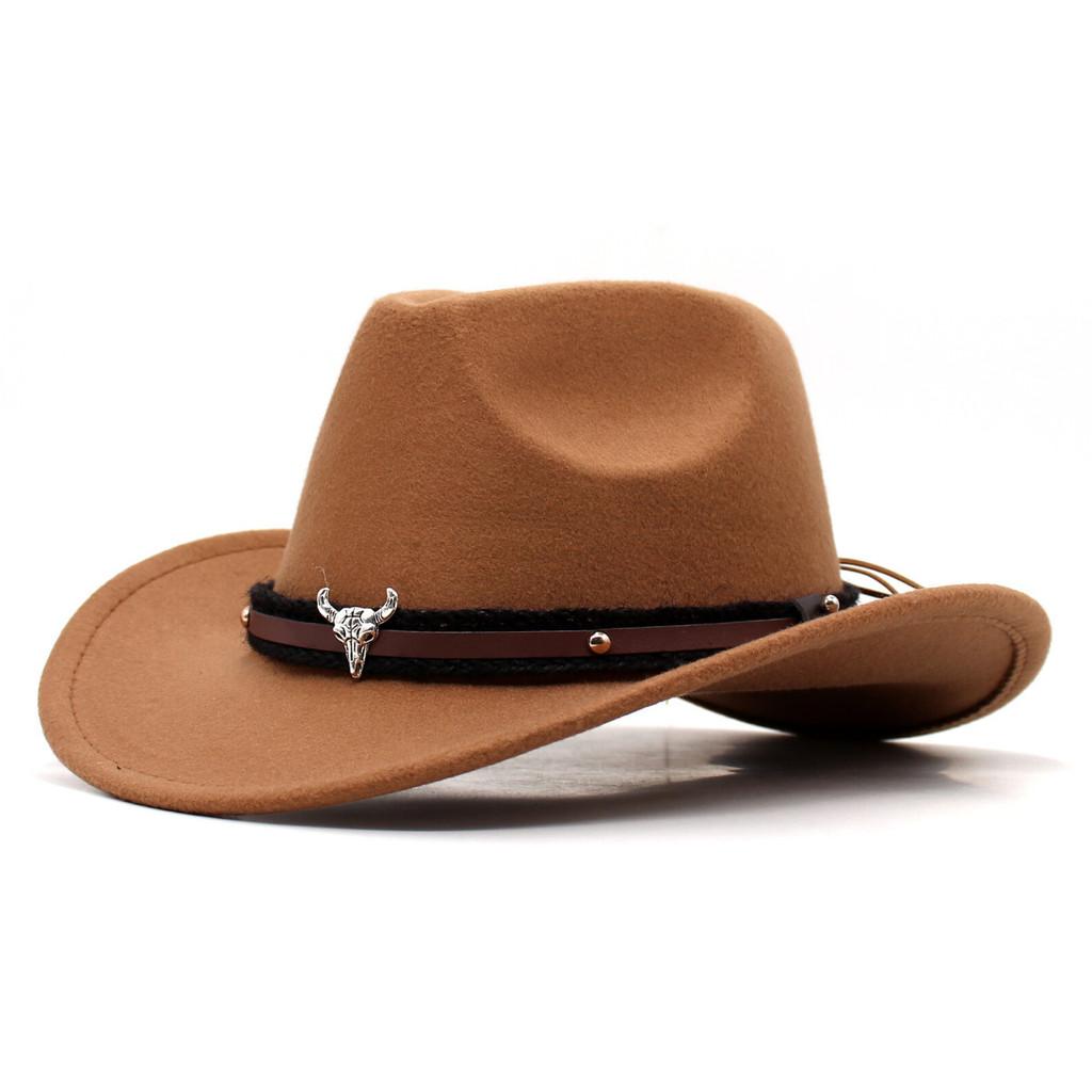 

Ethnic Cowboy Hat With Sun Protection And Breathable Cotton For Summer Outdoor Activities коричневий