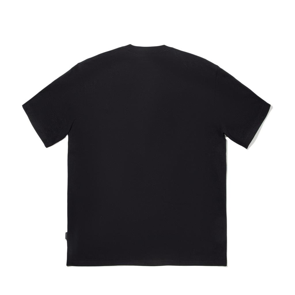 Li Ning Letter Round Neck Comfortable Versatile Breathable Short Sleeve T-Shirt Unisex T-Shirt Black AHSVB33-1