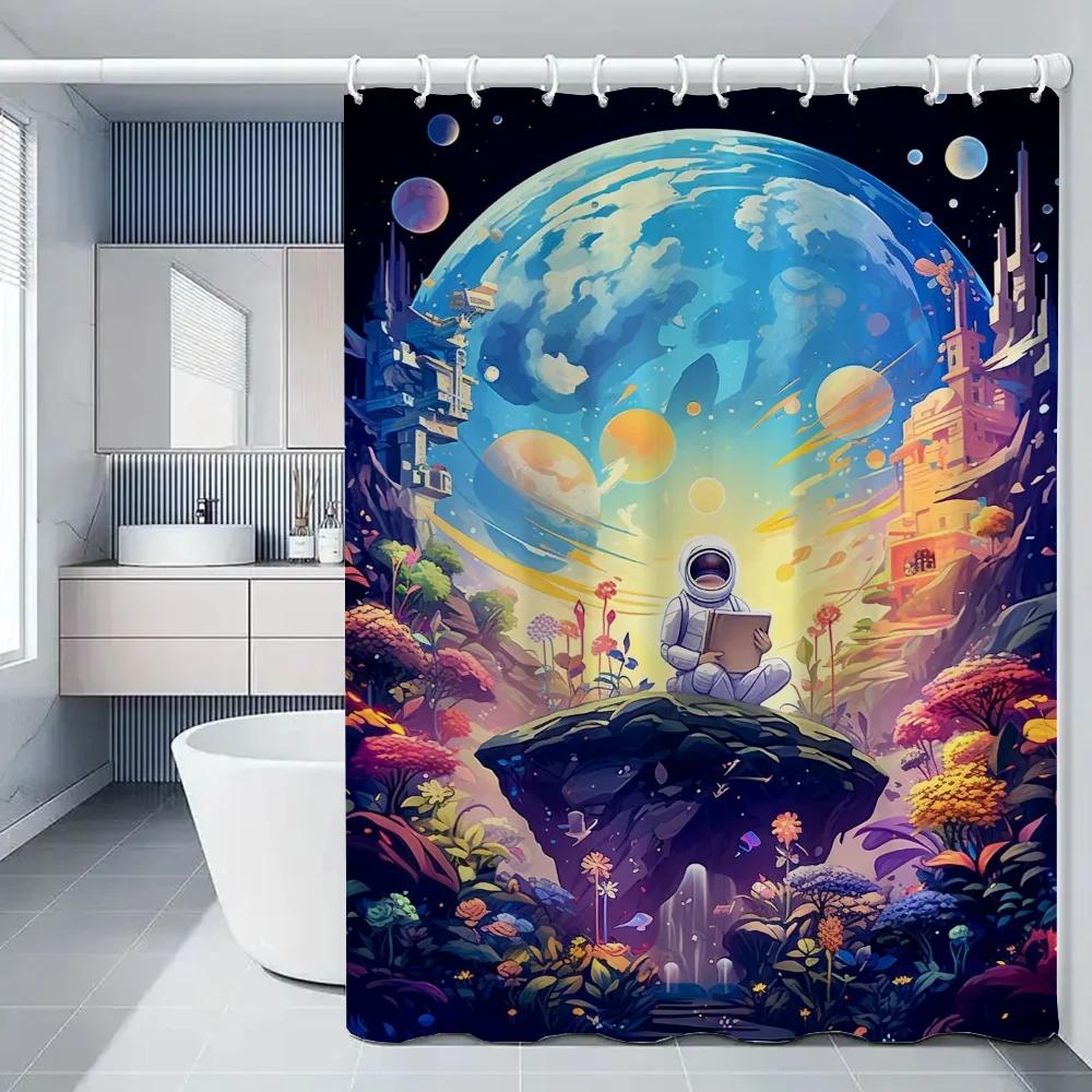 CSMY Temă Astronaut Cortine de duș Cortină de duș