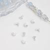 200 PCS Alloy Malt Shaped Double Hole Spacer Beads Scratch-Resistant DIY Craft Parts for Holiday Jewelry Making Projects