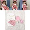 All-pink 55cm Full Silicone Baby Doll Soft And Flexible With Lifelike Features
