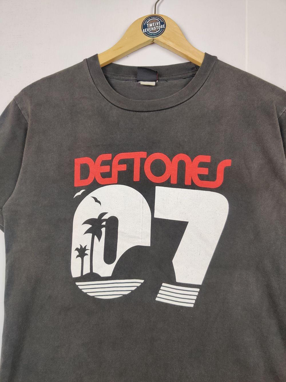Deftones Rock Band T shirt Deftones Basic Style Black Cotton T shirt KH13865 XL