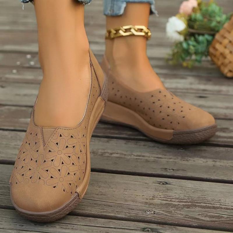 Fashion Spring Autumn Women Flats Platform Loafers Ladies Genuine Leather Comfort Wedge Moccasins Orthopedic Slip on Casual Shoes
