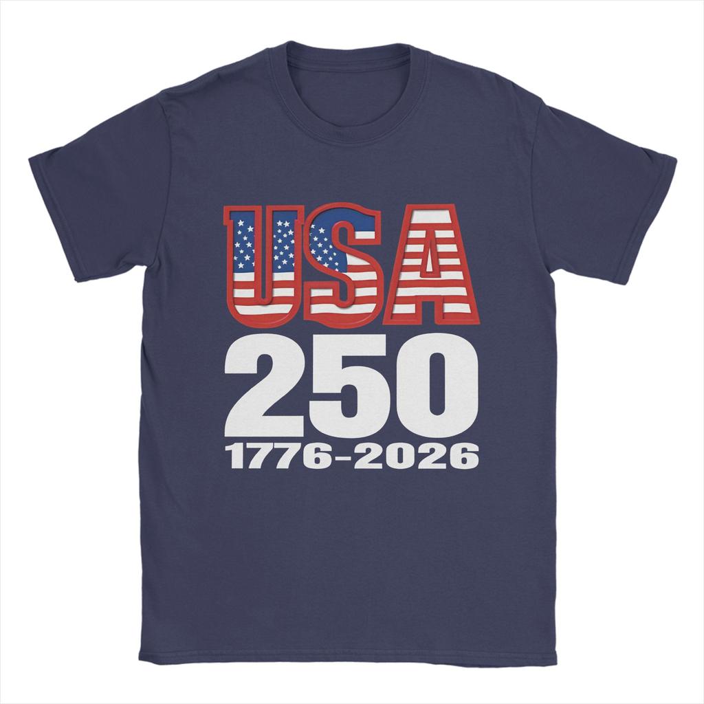250 Years USA 17762026 T Shirt for Unisex 100 Cotton Novelty TShirts Crew Neck  Tee Shirt Short Sleeve Tops Birthday Present
