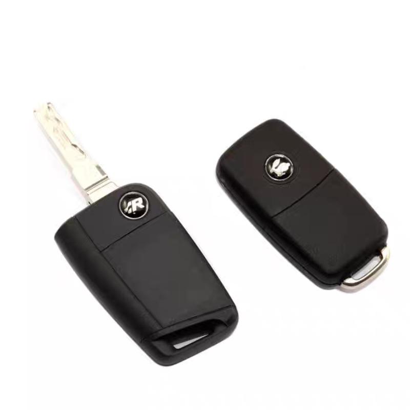 2 Piezas 14mm Adhesivo Emblema Llave de Coche Mando a Distancia Insignia Audio Adhesivo para Jetta Passat Polo Tiguan Touareg