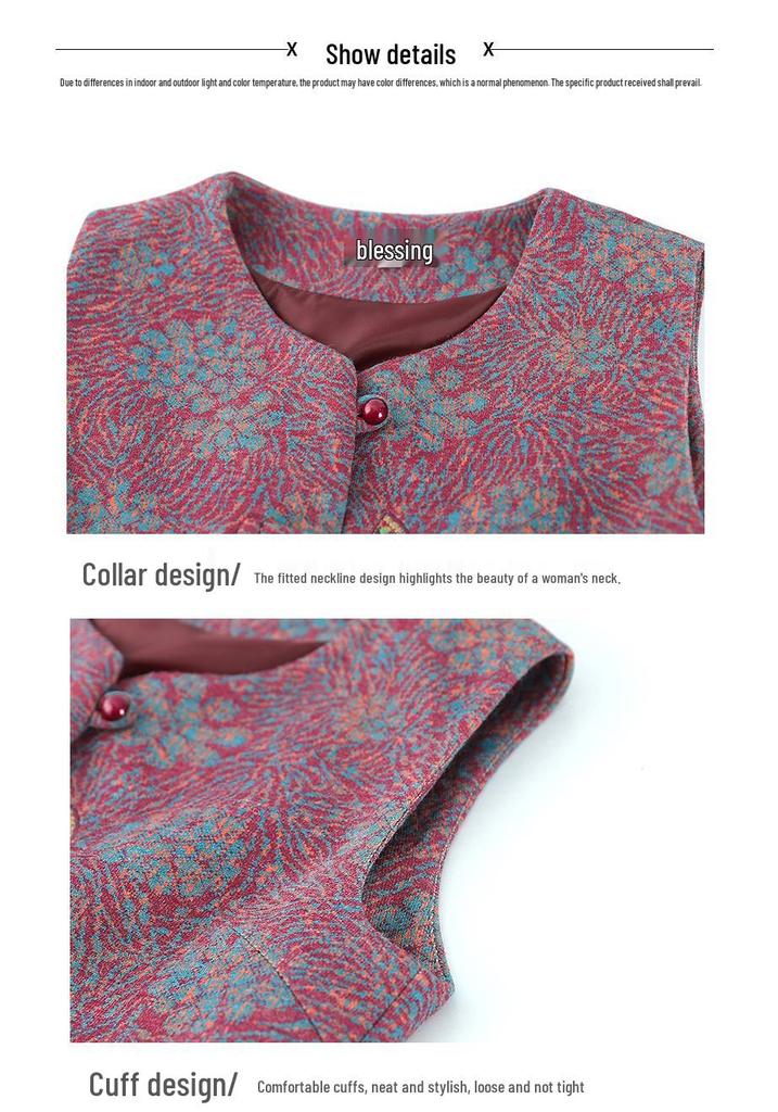 Stylish Vests for Seniors: Grandma's Spring & Autumn Shawl, Autumn Wear, Mother's Jacket Vest for Men & Women