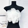 2pcs Tulle Flower Brooch Appliques Organza Clothing Patch Clothing Appliques  Clothes Decoration