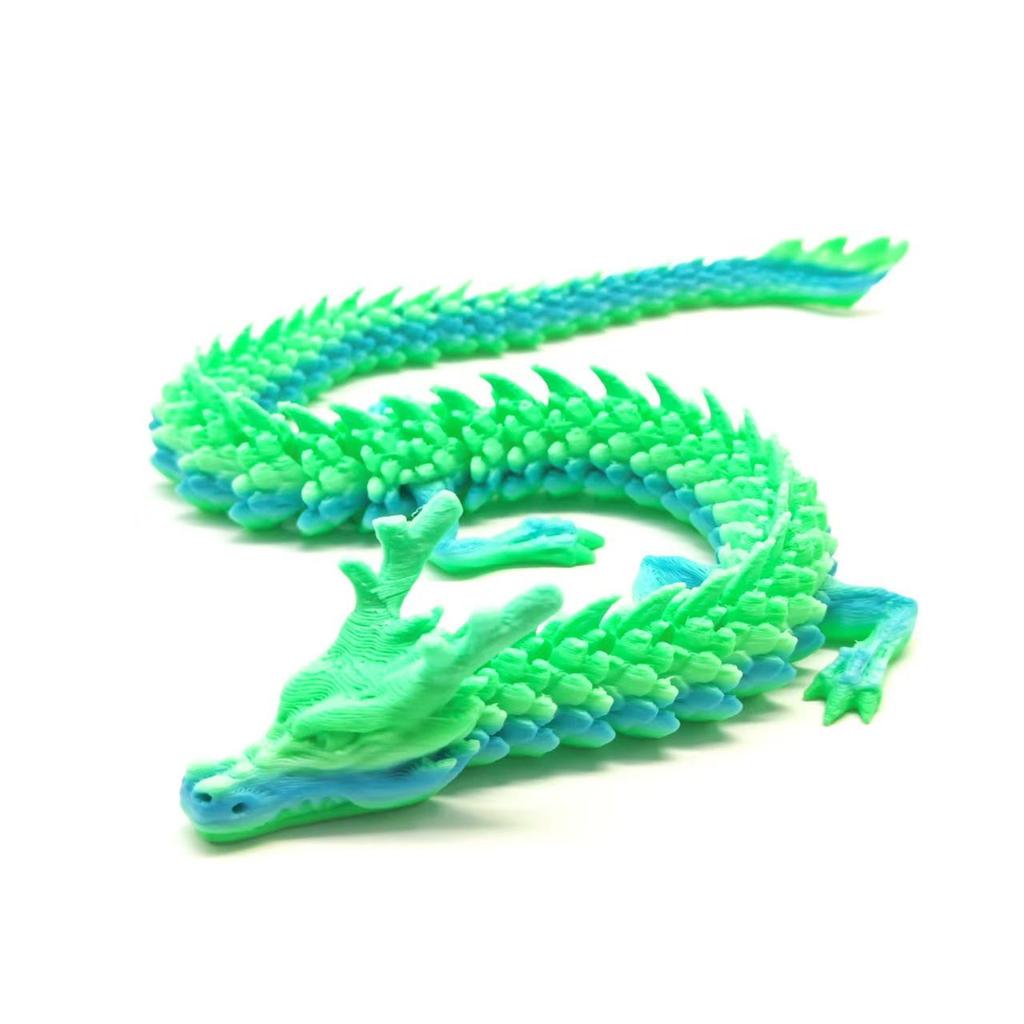 Hand-Painted 3D Chinese Dragon Ornament - Scenic Dragon Craft Gift