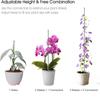 Plant Supports for Indoor Plants,  30cm Plant Stakes Support Sticks with Clips, Adjustable Monstera Support for Orchid Rose Flower