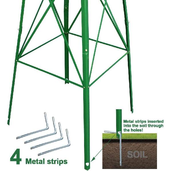 

HomGarden 8 Ornametal Windmill Garden Yard Decoration Metal Wind Mill Weather Vane Weather Resistant for Home, Backyard, Patio зелёный