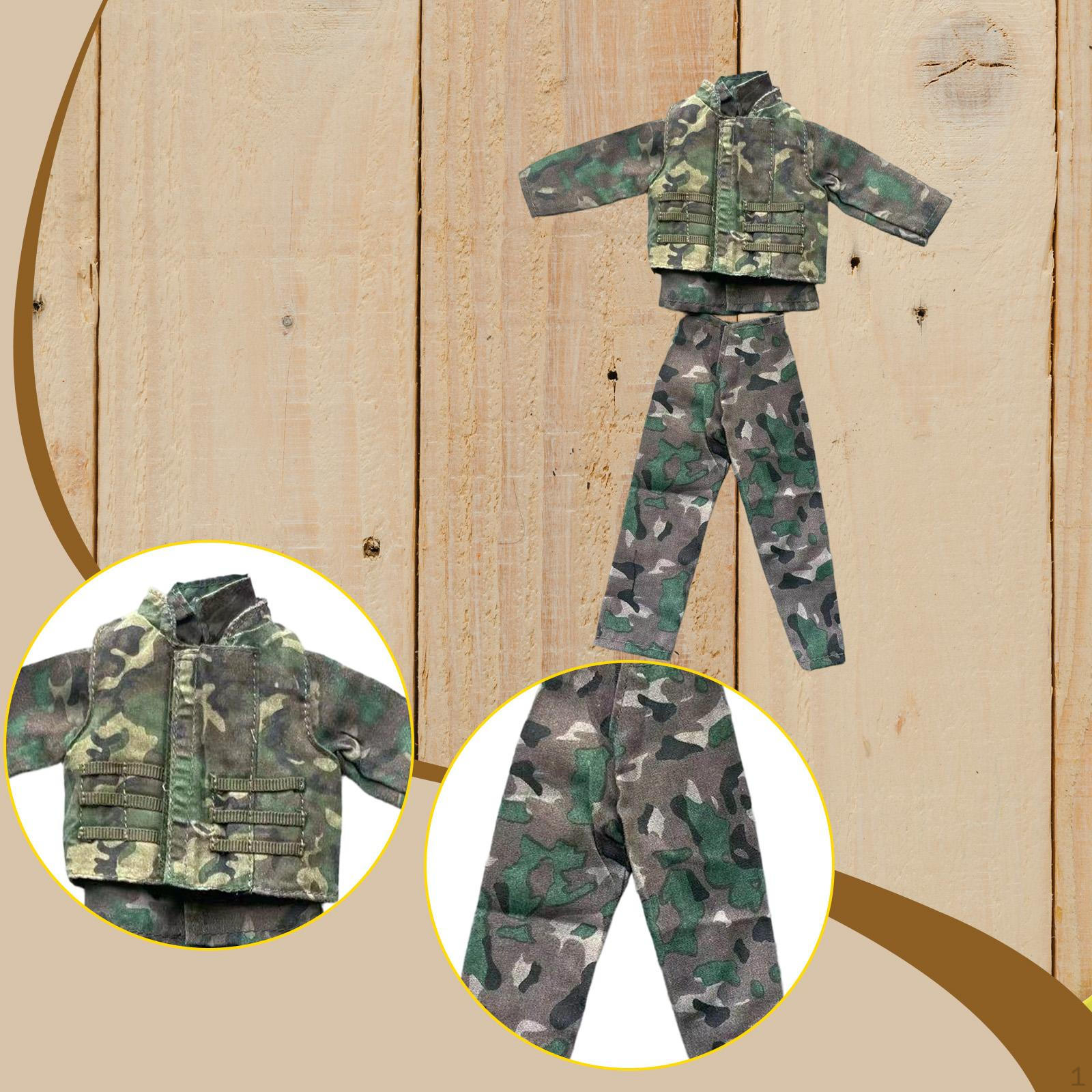 

1:6 Jacket with Pants Uniforms Suit Retro Realistic Outfit Cosplay Stylish Clothes Mini Training