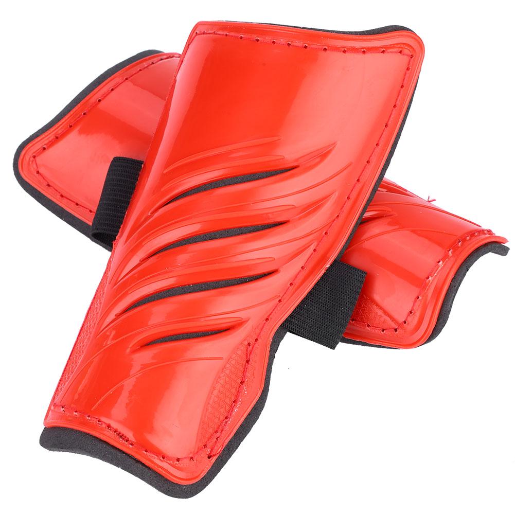1 Pair Child Foot Sports Shinguards Kids Soccer Shin Guards Legs Protector Red