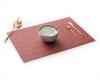 Simple Square Woven Imitation Linen Placemat Insulated Western Food Placemat PVC Anti-scalding and Waterproof Table Mat