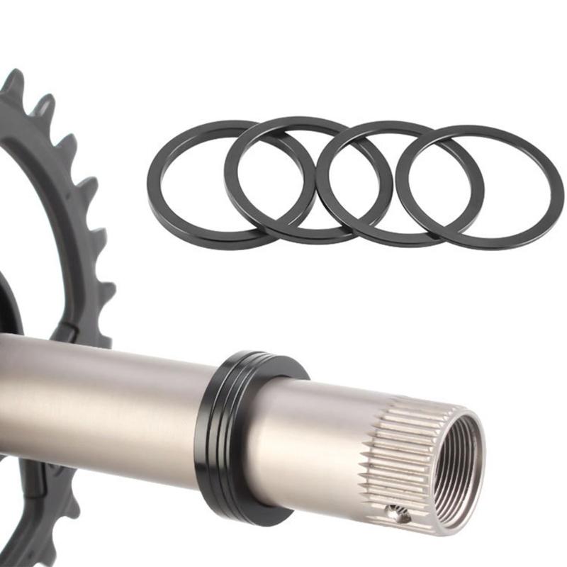 4Pcs 24mm 32mm Bike Intergrated Hollow Crankset Washer Bike Crank Cover Chain Wheel Spacers Cycling Repair Tool